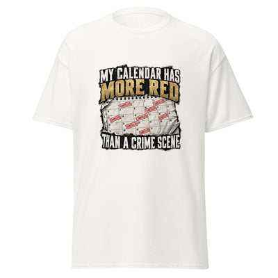Calendar Crime Scene Classic T-shirt (Unisex)