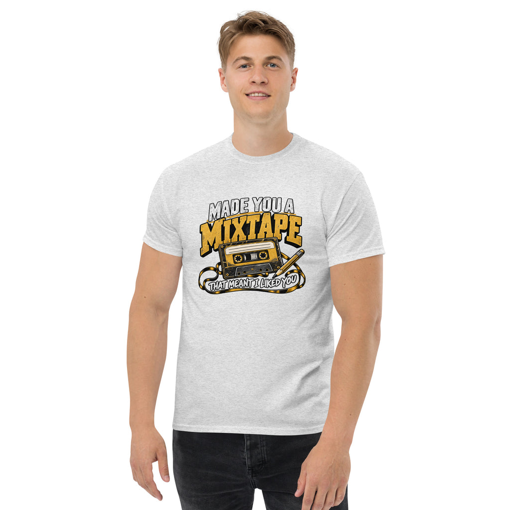 Mixtape cassette tee in Ash