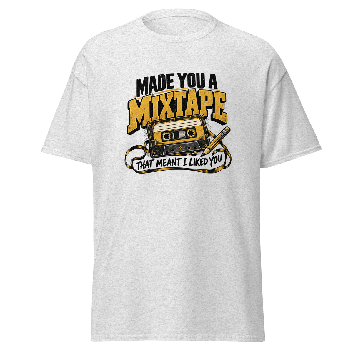 Mixtape cassette tee in Ash