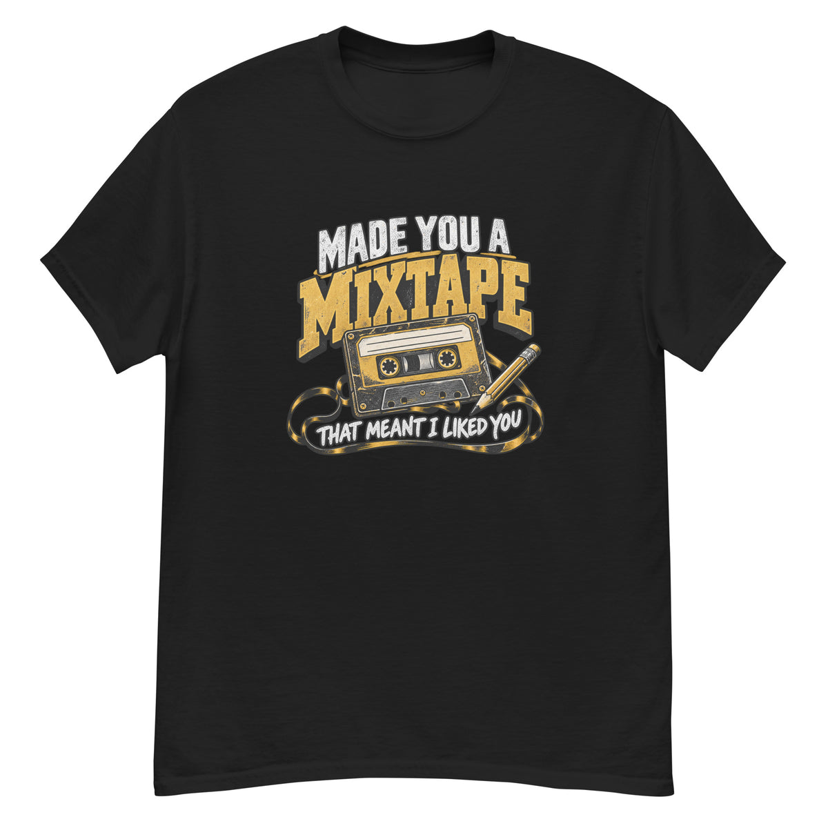 Mixtape cassette tee in Black