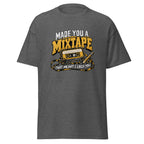 Mixtape cassette tee in Dark Heather