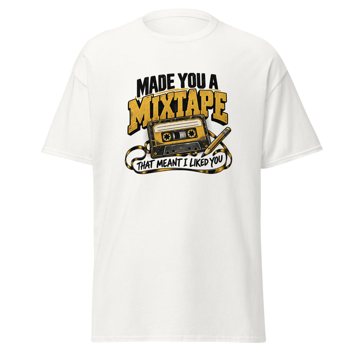 Mixtape cassette tee in White